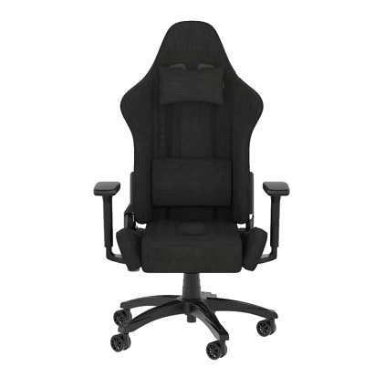כסא לגיימרים בד שחור קורסאייר Corsair CF-9010051-WW TC100 Relaxed Black Cloth Gaming Chair